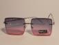 Preview: Sonnenbrille silber mit rosa Gläsern