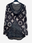 Preview: Shirt shwarz/weiß mit Glitzer