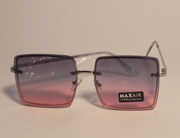 Sonnenbrille silber mit rosa Gläsern