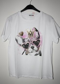T-Shirt Hund rosa