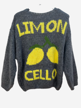 Strickjacke Limoncello grau