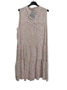 Sommerkleid hellrosa mit weißem Muster