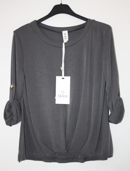 Shirt langarm grau