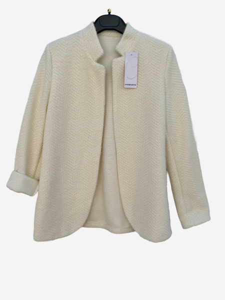 Blazer creme - kuschelig Gr. M