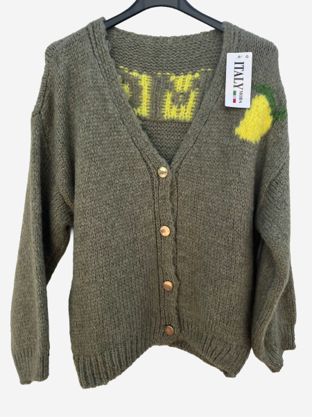Strickjacke Limoncello khaki