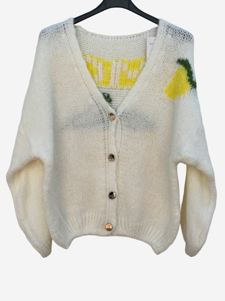 Strickjacke Limoncello creme