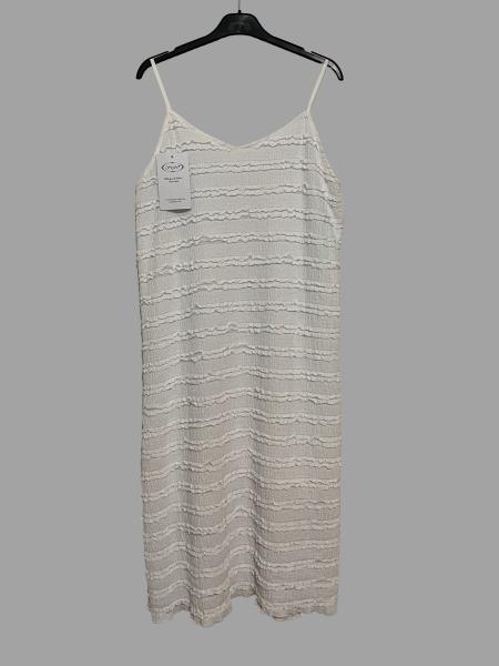 Sommerkleid weiß mit dezenten Rüschen