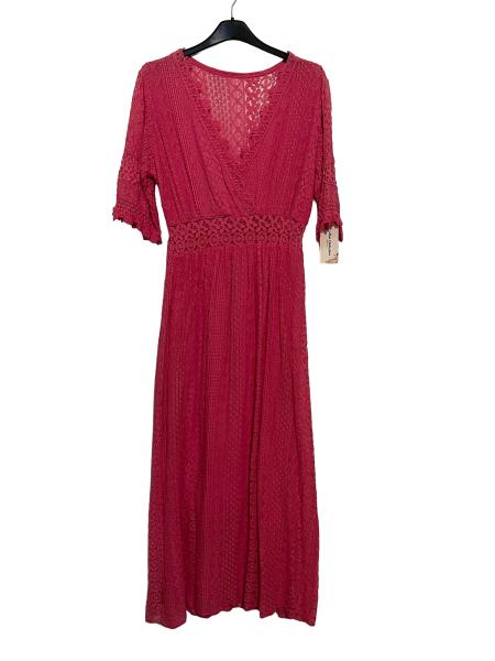 Sommerkleid lang in pink
